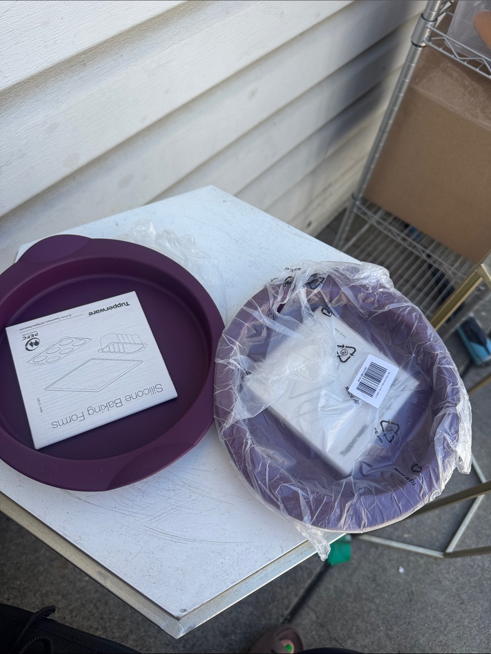 Tupperware Silicone Baking Pans - Plum Purple